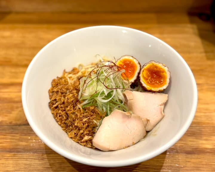 튀긴 계란 아부라소바｜RAMEN 百舌鳥（赤坂）